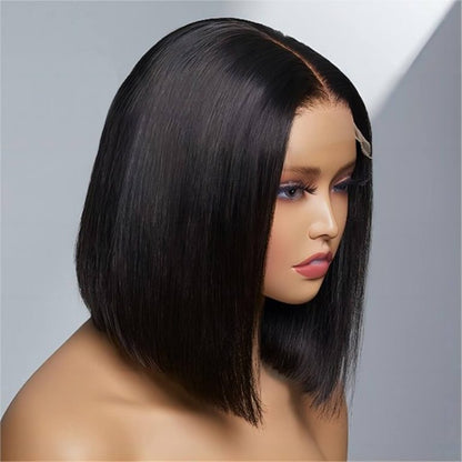 HD Lace Straight Bob Wig 180% Density, Virgin Human Hair, Pre-Everything