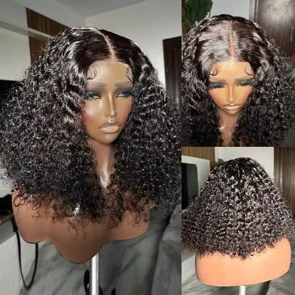 Mongolian Kinky Curly Wig | Brazilian Hair 13x4 Lace Front Human Hair Wigs Deep Curly Lace Closure Wig For Women