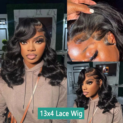 Glueless Loose Body Wave Wig | Pre-Bleached Knots, Swiss HD Lace, Pre-Cut, 180% Density