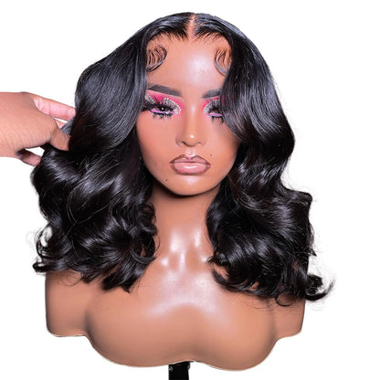 220 Density Body Wave Short Bob Human Hair Wigs Hd 13X4 13X6 Lace Frontal Glueless Preplucked 6X6 Lace Closure Wig for Women