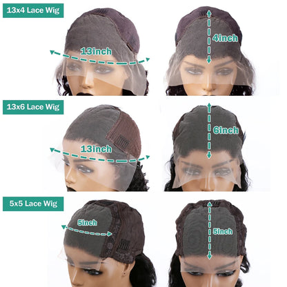 Transparent Short Bob Body Wave 13x6 13x4 Lace Frontal Wig Lace Front Human Hair Wigs 5x5 Closure Glueless Ready To Wear Wig