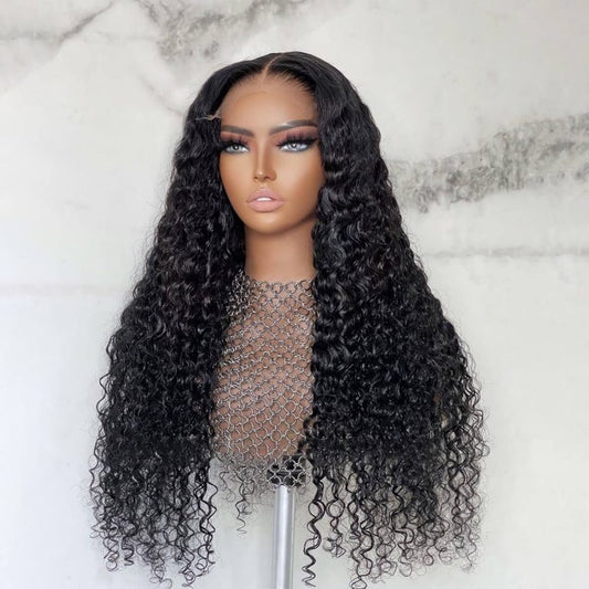 Glueless HD Lace Closure Wig | Deep Wave, 180% Density, Virgin Human Hair