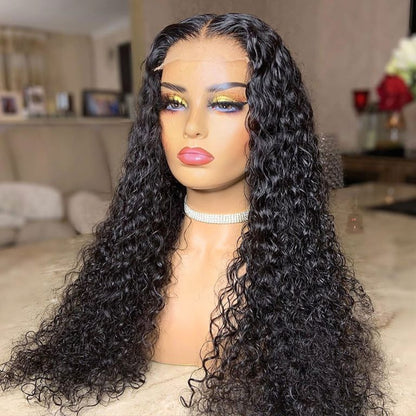 Glueless HD Lace Closure Wig | Deep Wave, 180% Density, Virgin Human Hair